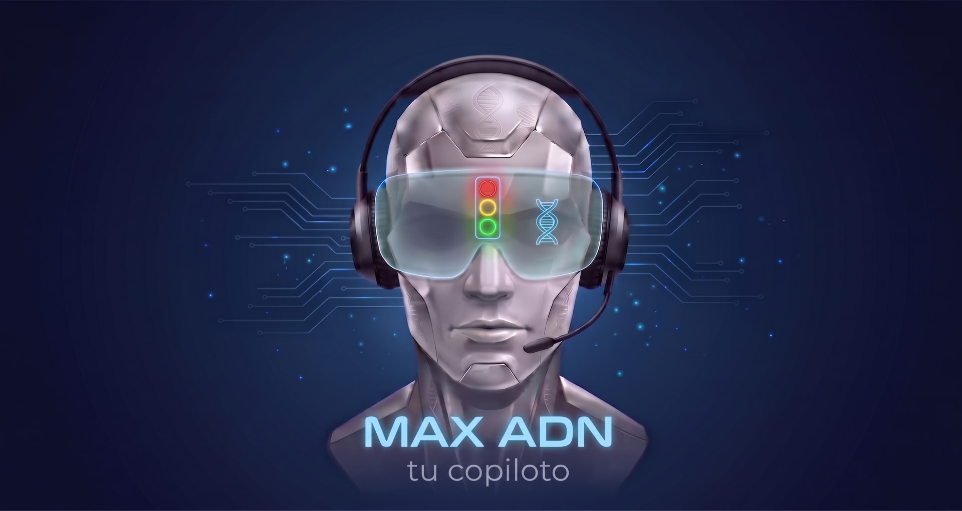 MAX ADN, tu copiloto: asistente de IA con el semáforo por pilar integrado en sus lentes